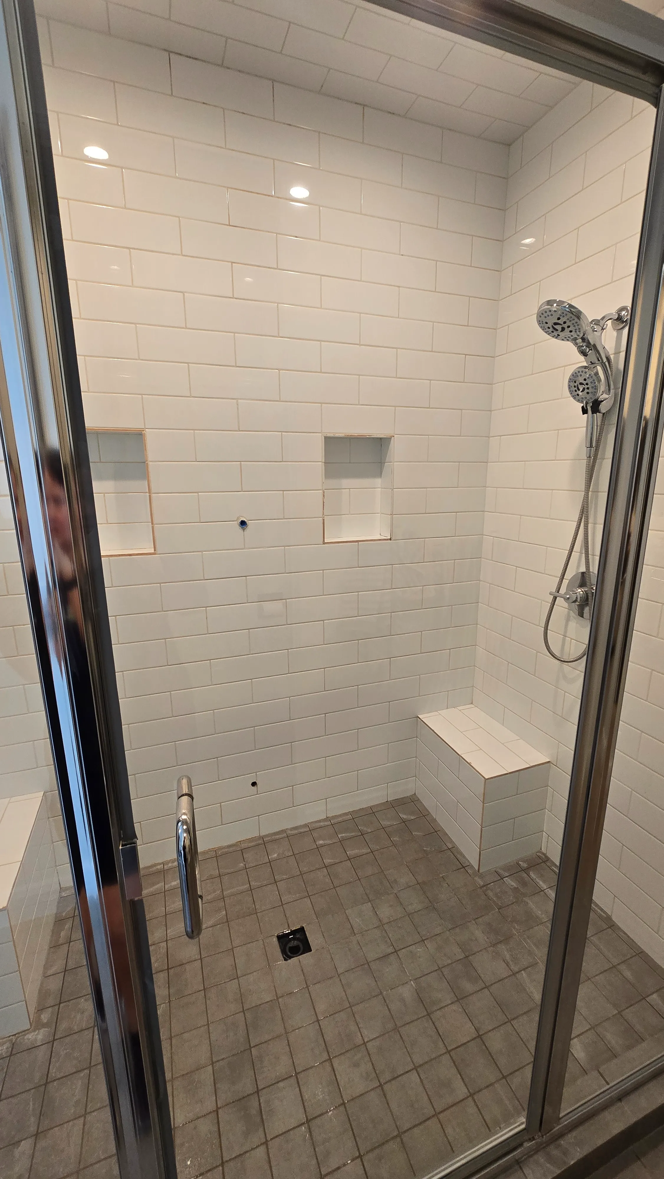 Shower Glass before cleaning in St. George Utah