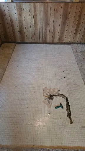 Floor before cleaning