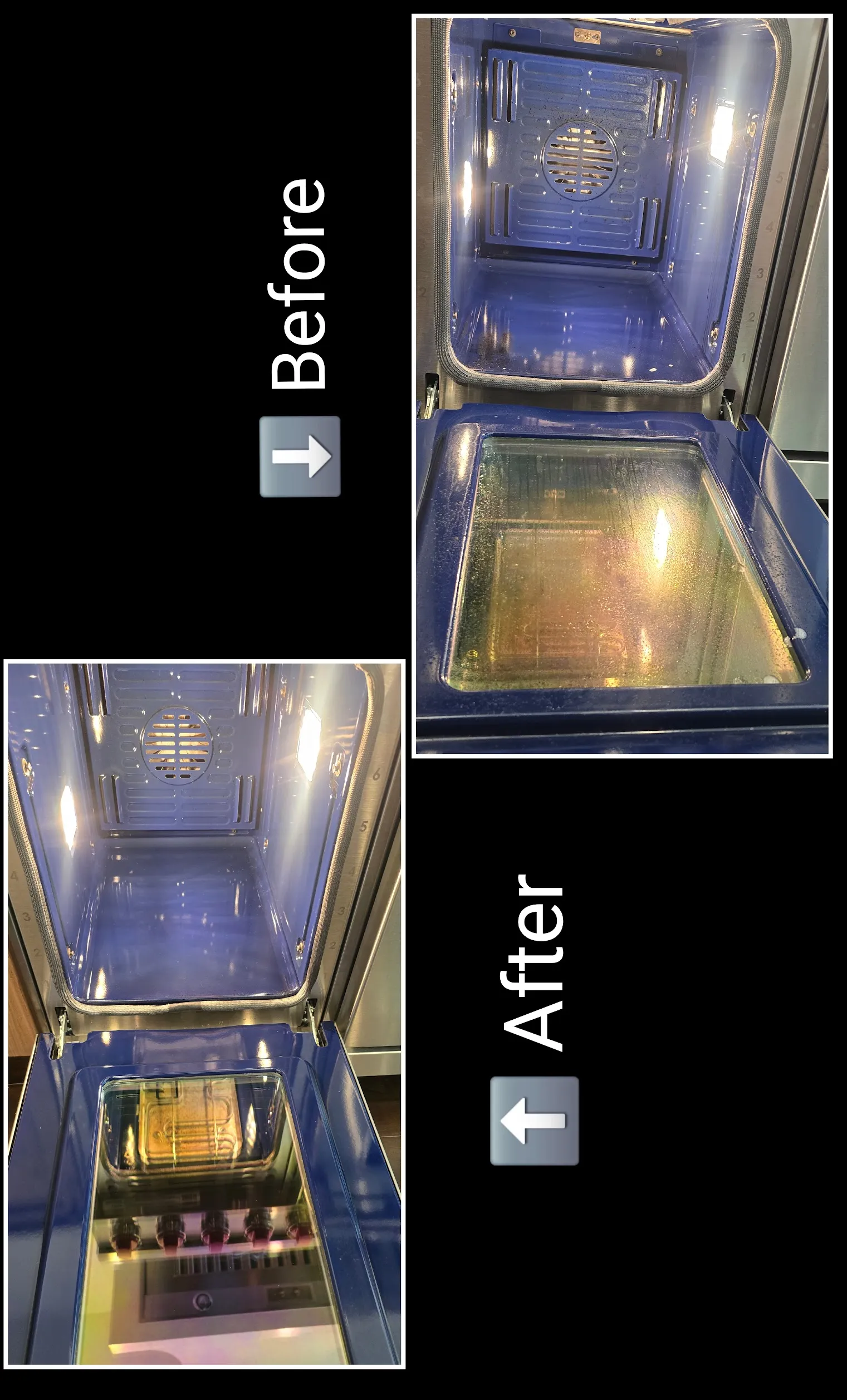 Oven deep cleaning before and after in St. George, Utah